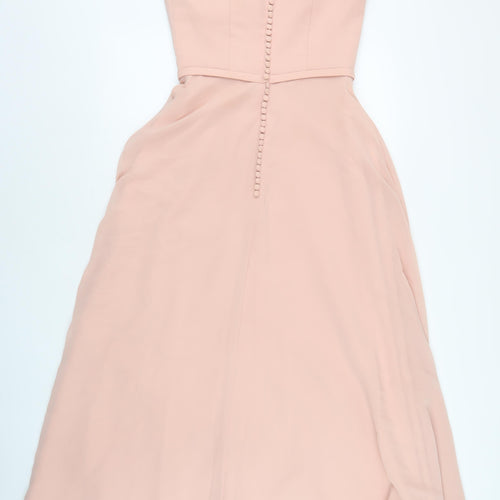 True Bride Women's Pink A-Line Wedding Dress Size 10