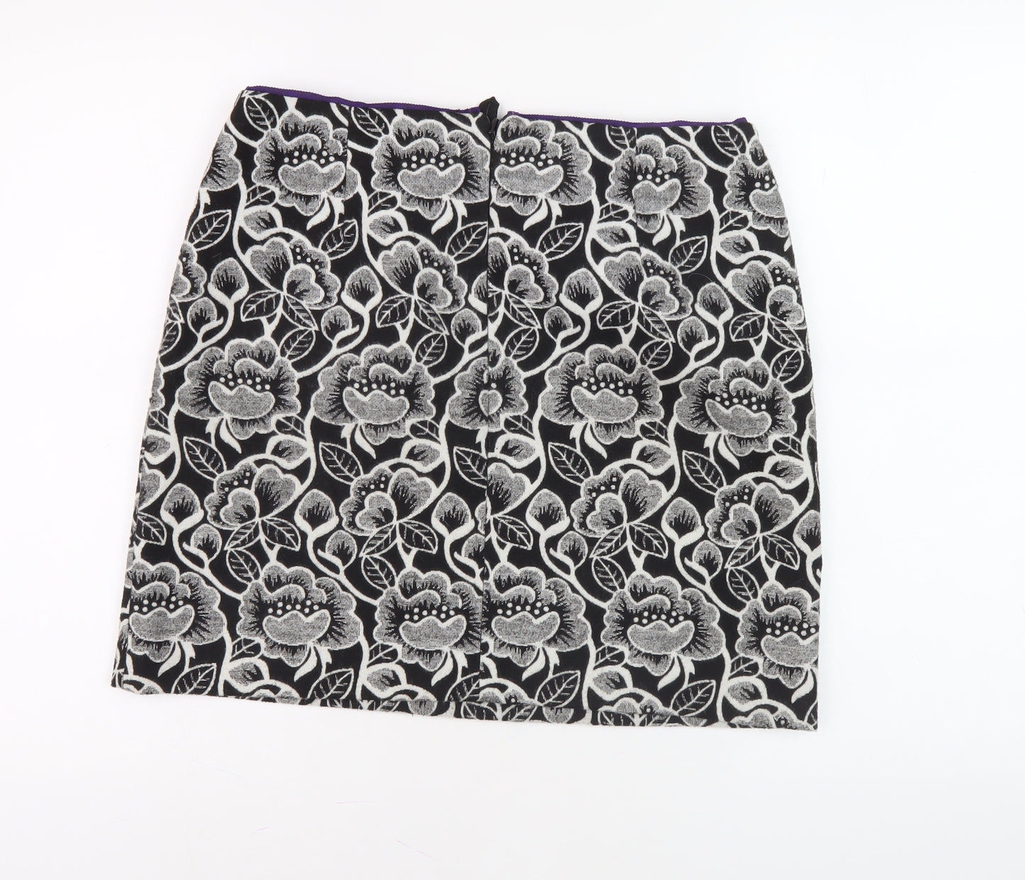 JOBIS Women’s Floral Pencil Skirt Size 12 Black