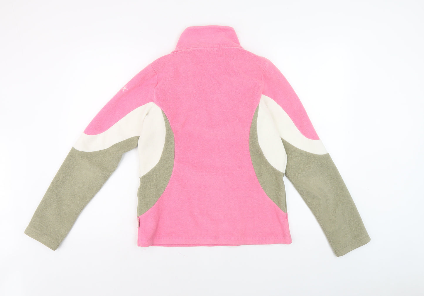 Protest Women's Pink Colourblock Fleece Sweatshirt Medium