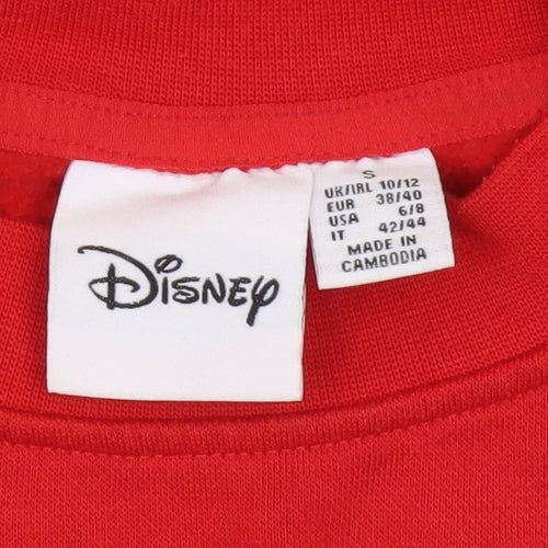 Disney Women's Red Pullover Sweatshirt S
