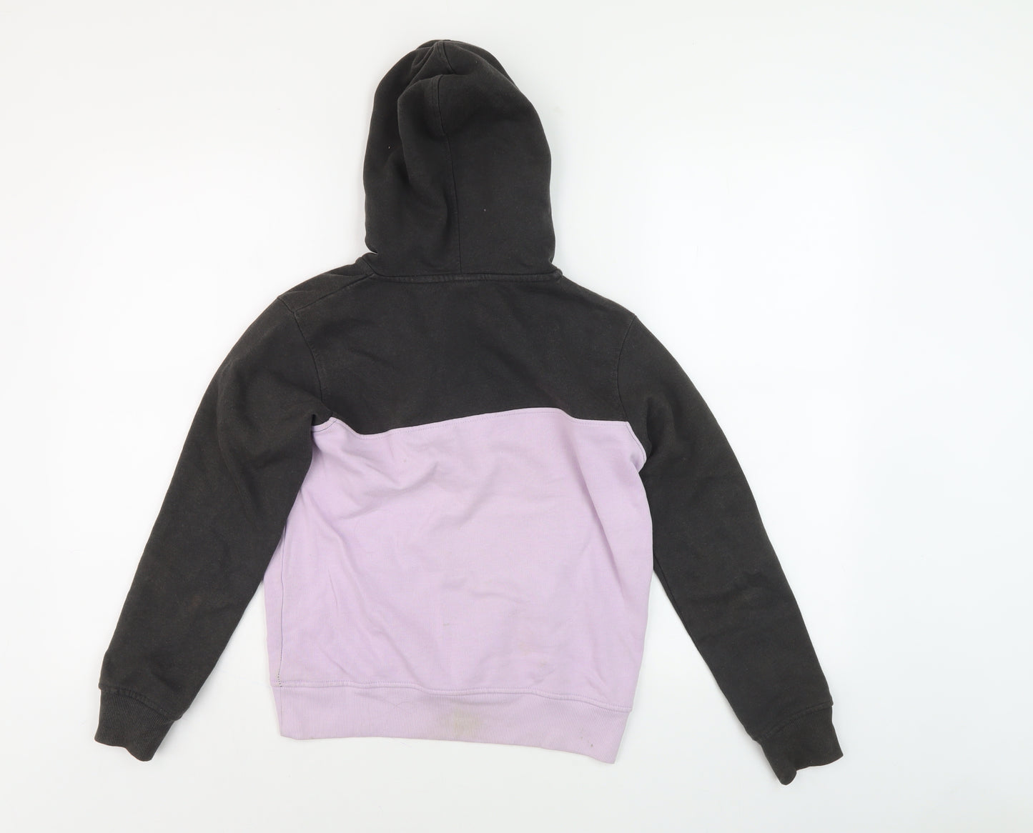 Saltrock Girls Black and Purple Hoodie with Logo, Size 9-10