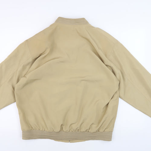 Cantarana Men's Beige Bomber Jacket Size M Casual Style