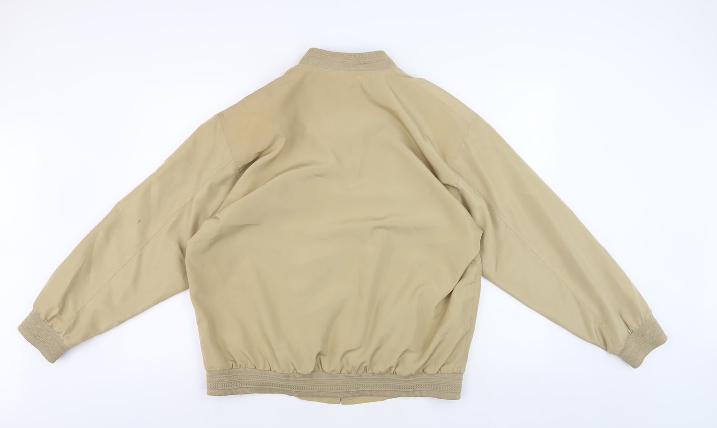 Cantarana Men's Beige Bomber Jacket Size M Casual Style