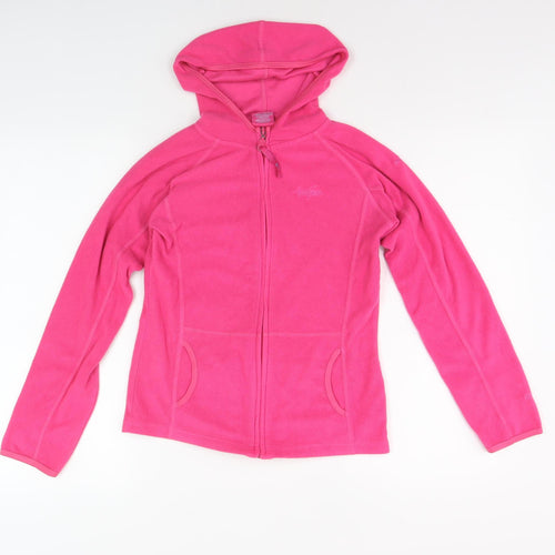 Trespass Girls Pink Fleece Jacket, Hooded, 11-12 Years