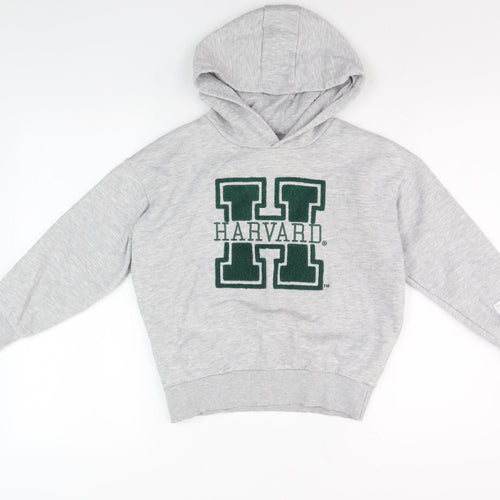 Harvard Boys Grey Pullover Hoodie Size 8-9 Years