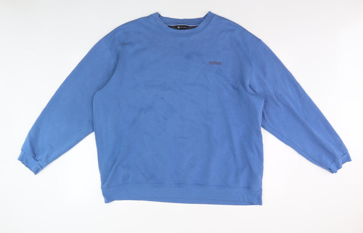 Southbay Men's Blue XL Sweatshirt, Logo Accent
