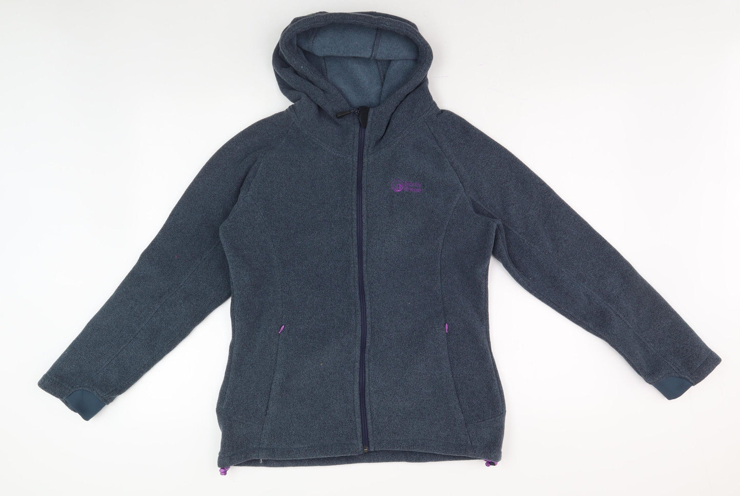North Ridge Women's Blue Fleece Jacket Size 12