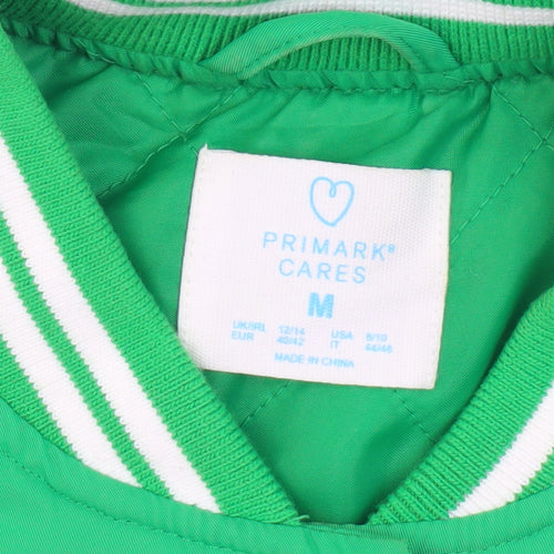 Primark Men's Green Varsity Jacket M - Stylish & Sporty