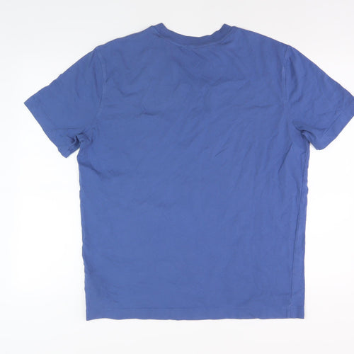 Jack Wills Men's Blue T-Shirt, Size UK10, Solid Colour