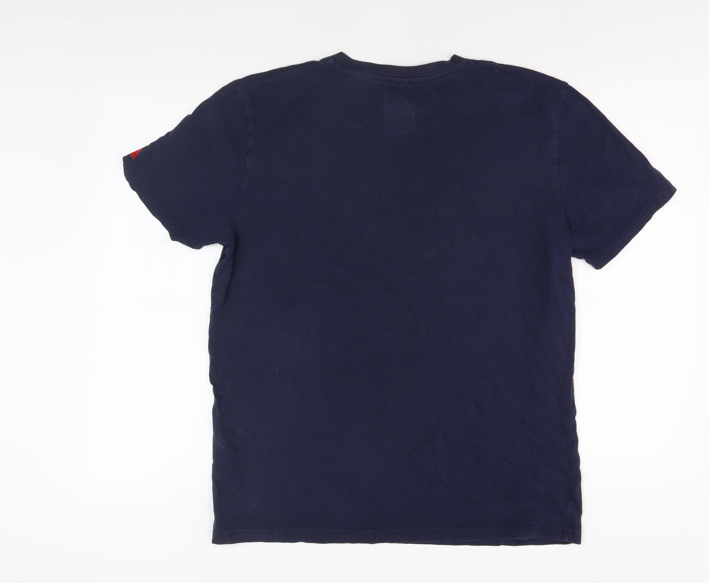 Northern Couture Men's Blue Crew Neck T-Shirt L