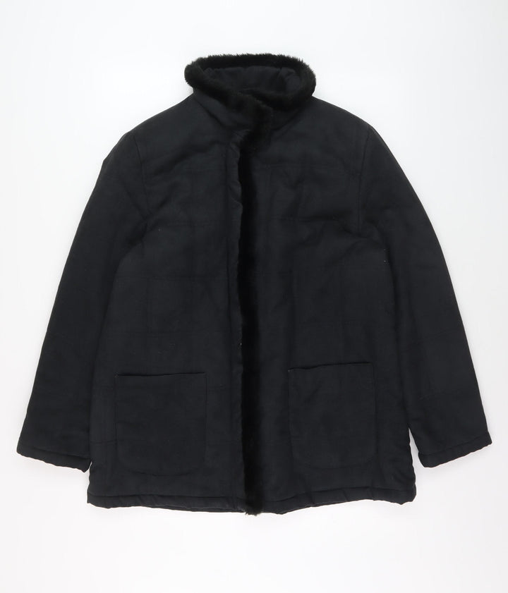 Bonmarché Women's Black Coat Size M Classic Style