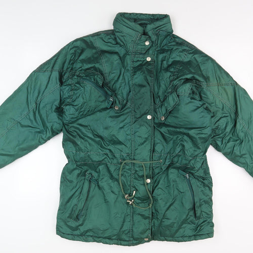 SKI STREET Mens Green Puffer Jacket Size S