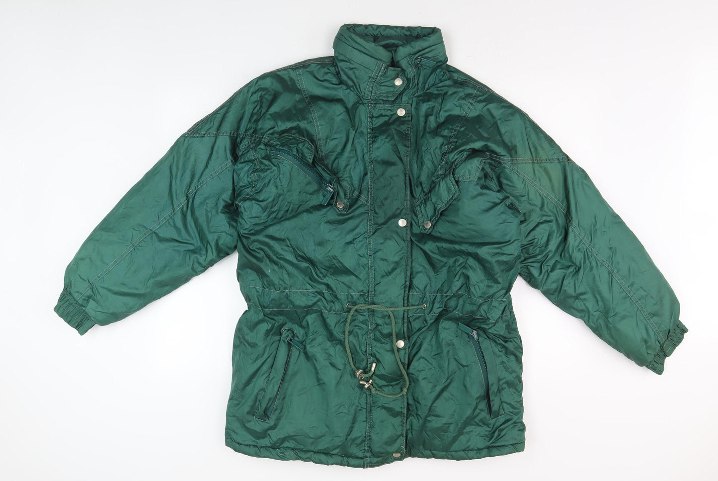 SKI STREET Mens Green Puffer Jacket Size S