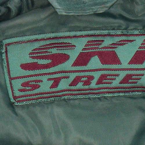 SKI STREET Mens Green Puffer Jacket Size S