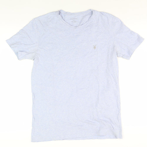 AllSaints Men's Blue Crew Neck T-Shirt Size S
