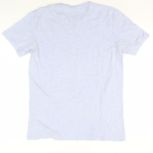 AllSaints Men's Blue Crew Neck T-Shirt Size S