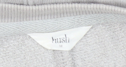 Hush Unisex Grey Organic Cotton Pullover Sweatshirt M