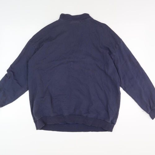 F.R.I.E.N.D.S Blue Unisex Sweatshirt, Size L, 1/4 Zip