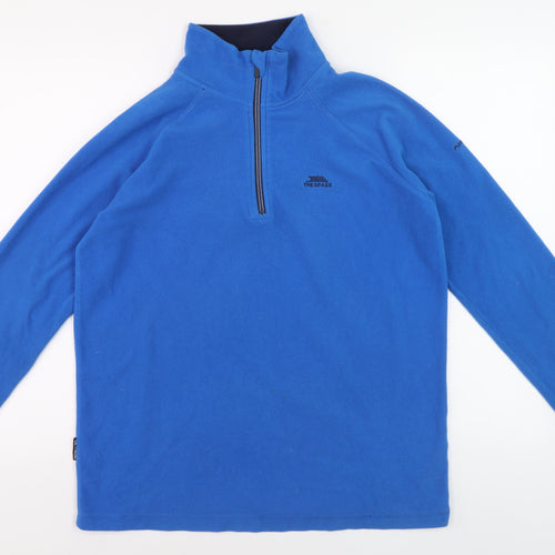 Trespass Men's Blue XS Pullover Fleece, High Neck, Outdoor