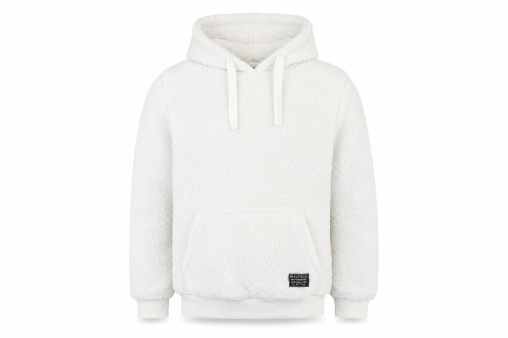Brave Soul Men's White XL Pullover Hoodie Fleece