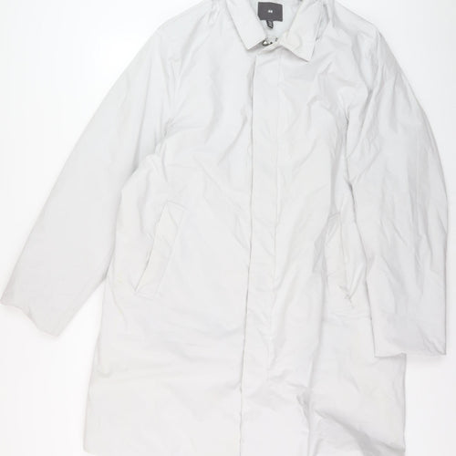 H&M Women's White XL Long Coat