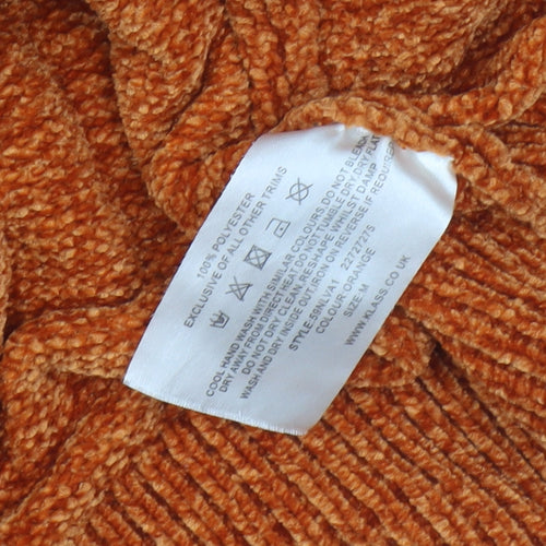 Klass Women's Orange Roll Neck Pullover Jumper, M