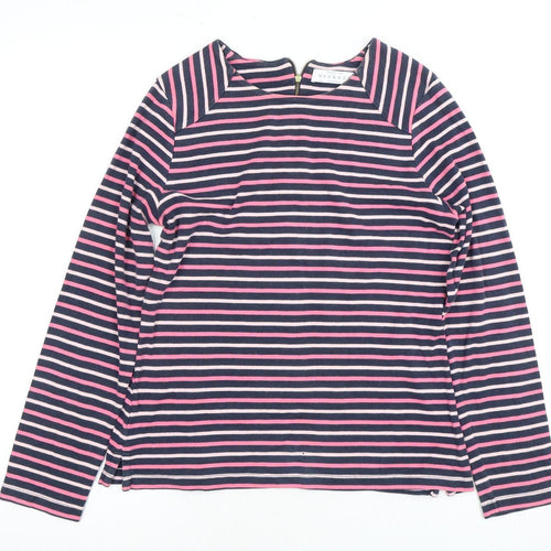 Joules Women's Multicoloured Striped T-Shirt, Size 14