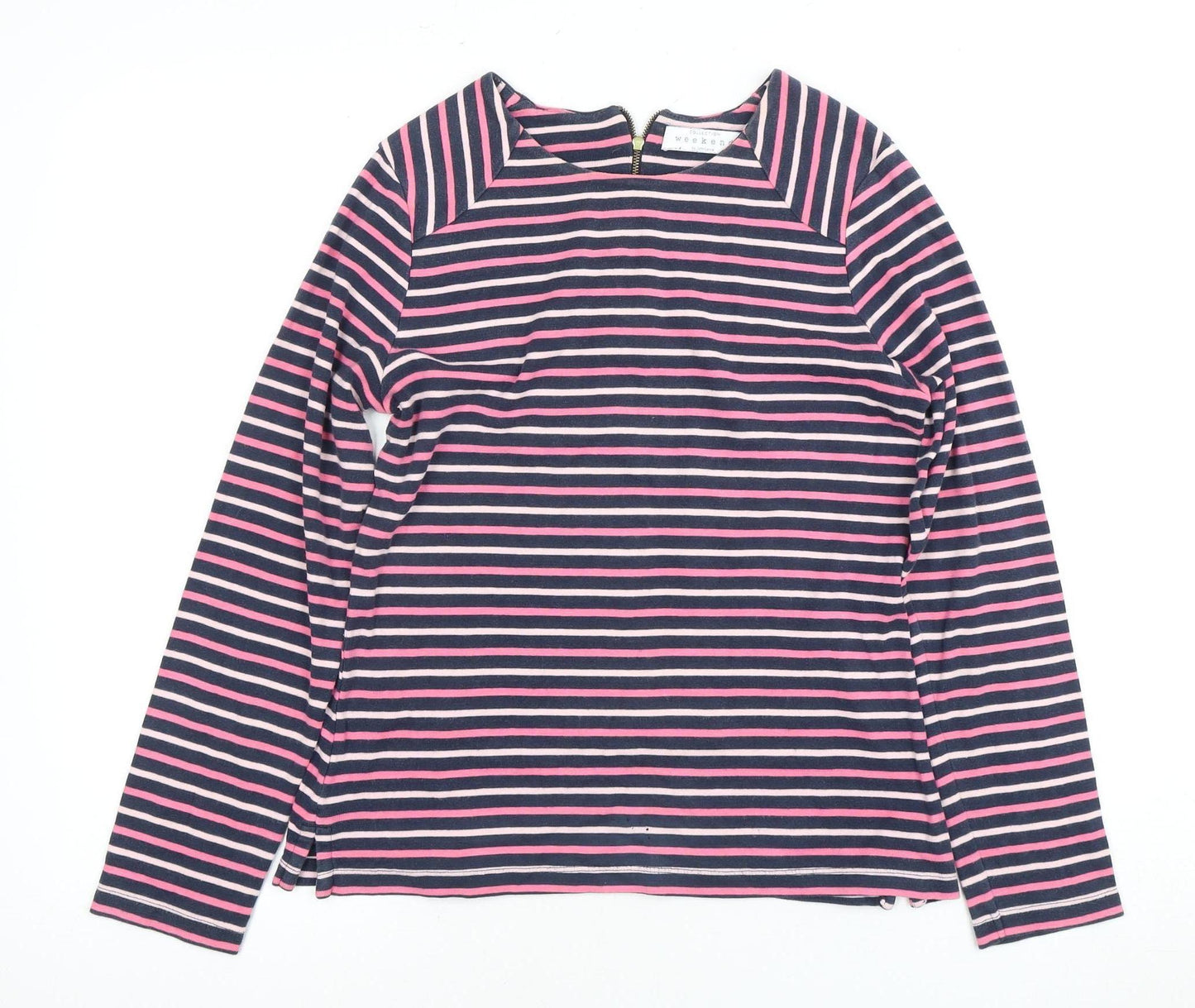 Joules Women's Multicoloured Striped T-Shirt, Size 14