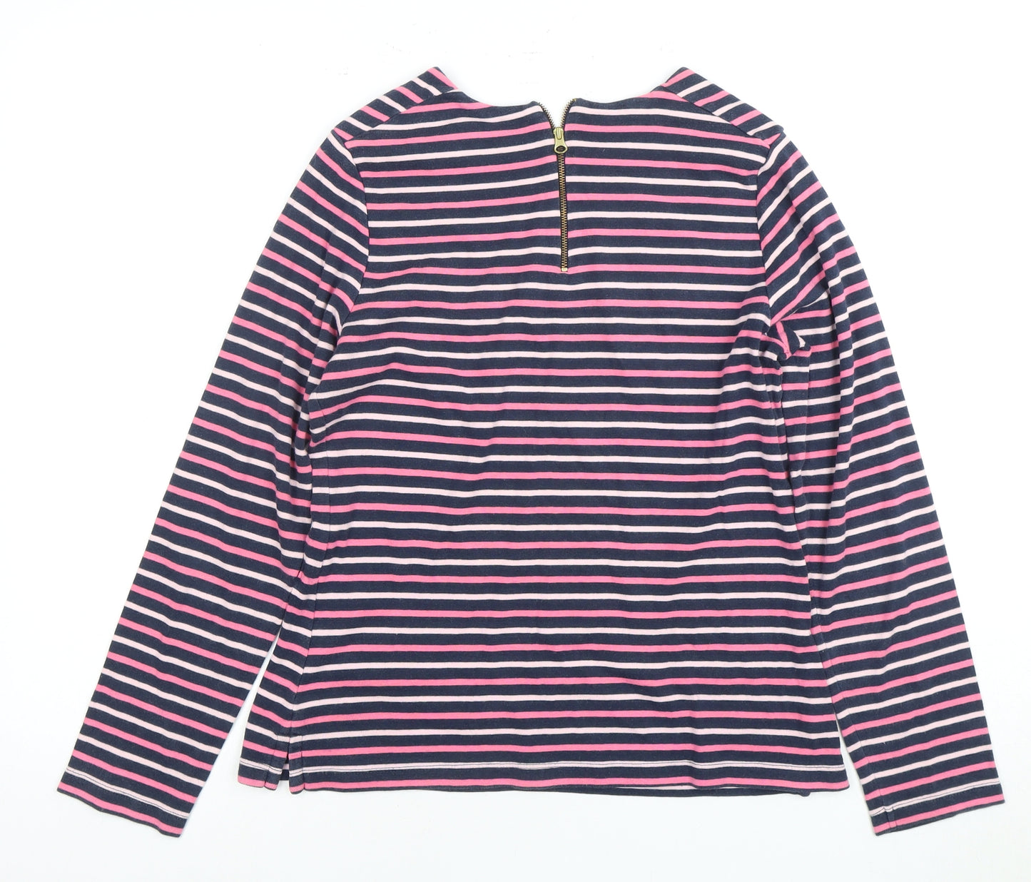 Joules Women's Multicoloured Striped T-Shirt, Size 14
