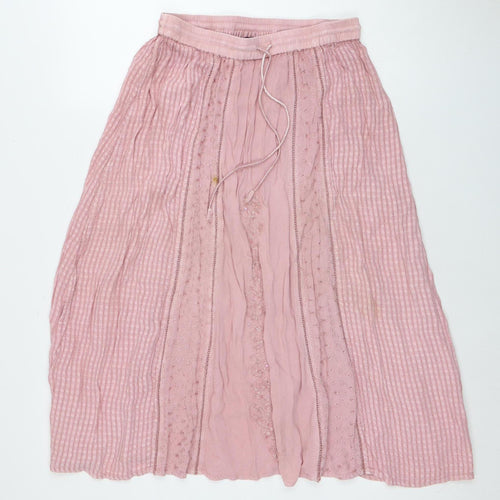 Saloos Collection Women's Pink Peasant Skirt M/L