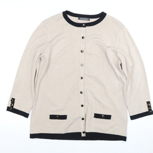 Bonmarche Women's Beige Cardigan S