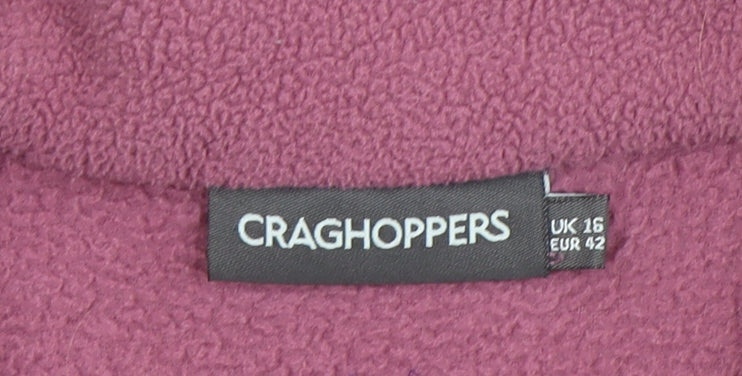 Craghoppers Women's Pink Fleece Jacket Size 16