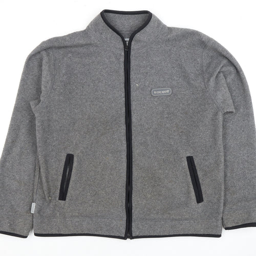 Le Coq Sportif Women's Grey Full Zip Fleece Jacket Size 10