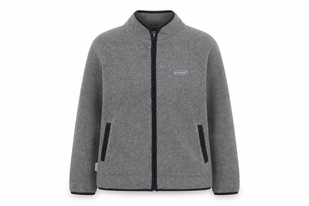 Le Coq Sportif Women's Grey Full Zip Fleece Jacket Size 10