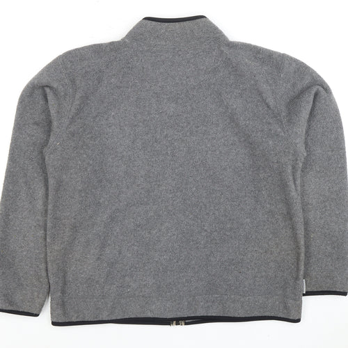 Le Coq Sportif Women's Grey Full Zip Fleece Jacket Size 10
