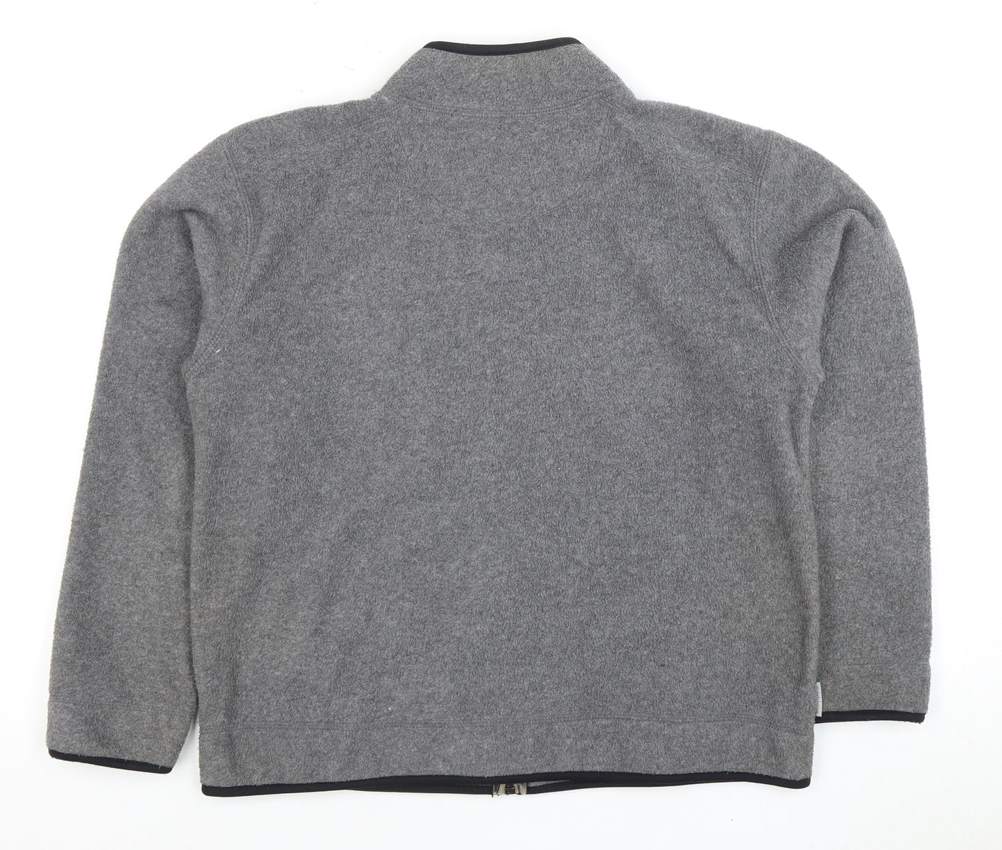 Le Coq Sportif Women's Grey Full Zip Fleece Jacket Size 10