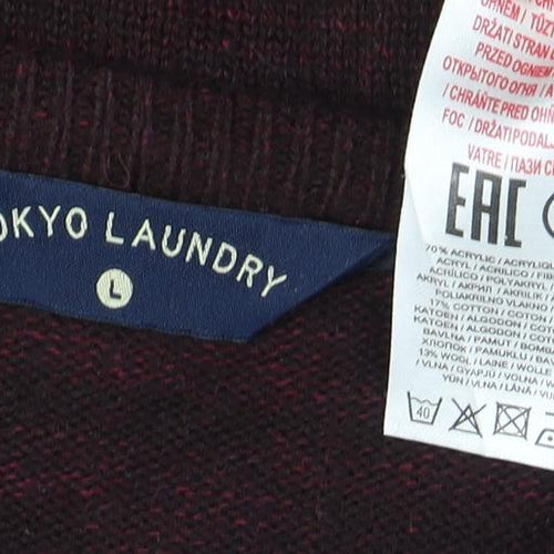 Tokyo Laundry Men's Red L Pullover Knit Jumper