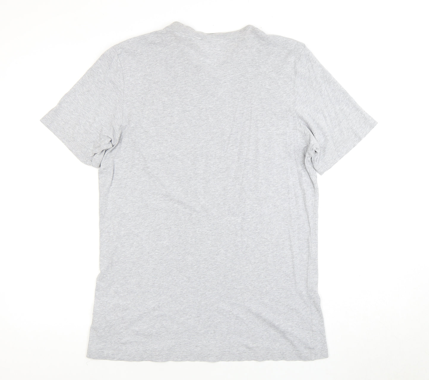 Adidas Men's Grey Crew Neck T-Shirt, Size M