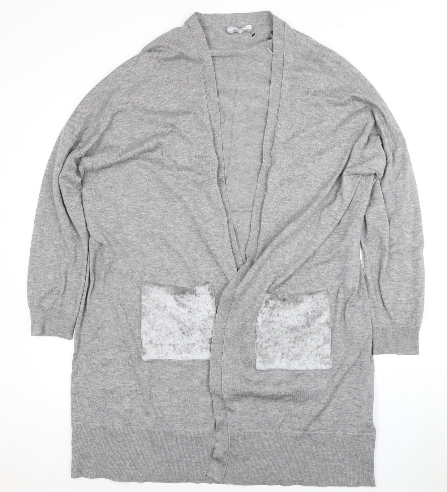 Marks and Spencer Women's Grey Cardigan, Size 20, Chunky-Knit