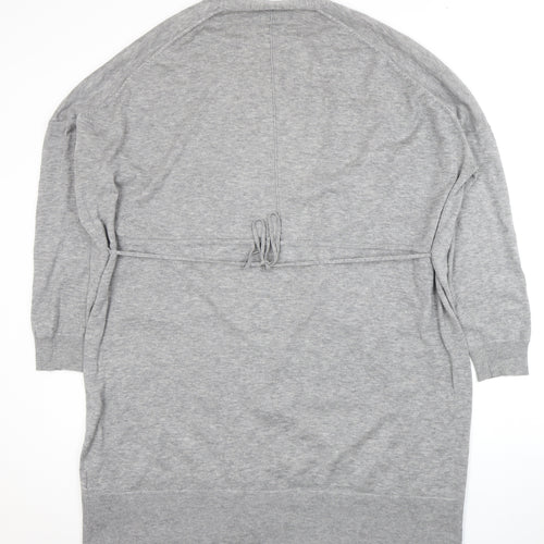 Marks and Spencer Women's Grey Cardigan, Size 20, Chunky-Knit
