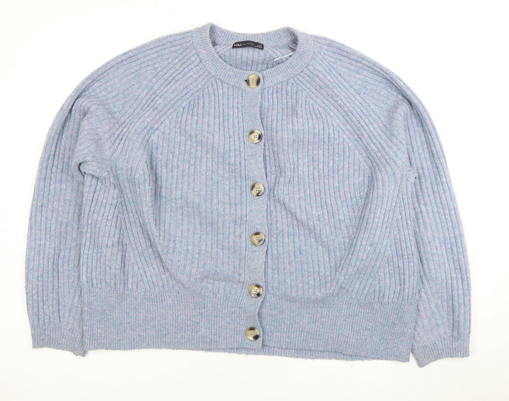Marks and Spencer Women's Blue Cardigan XL