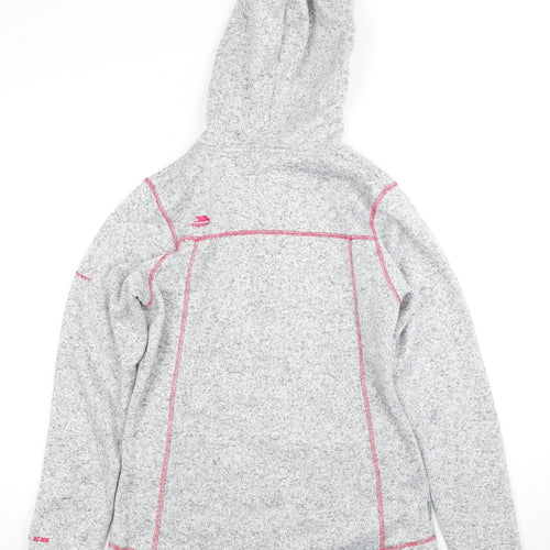 Trespass Women's Grey Hooded Fleece Jacket Size M