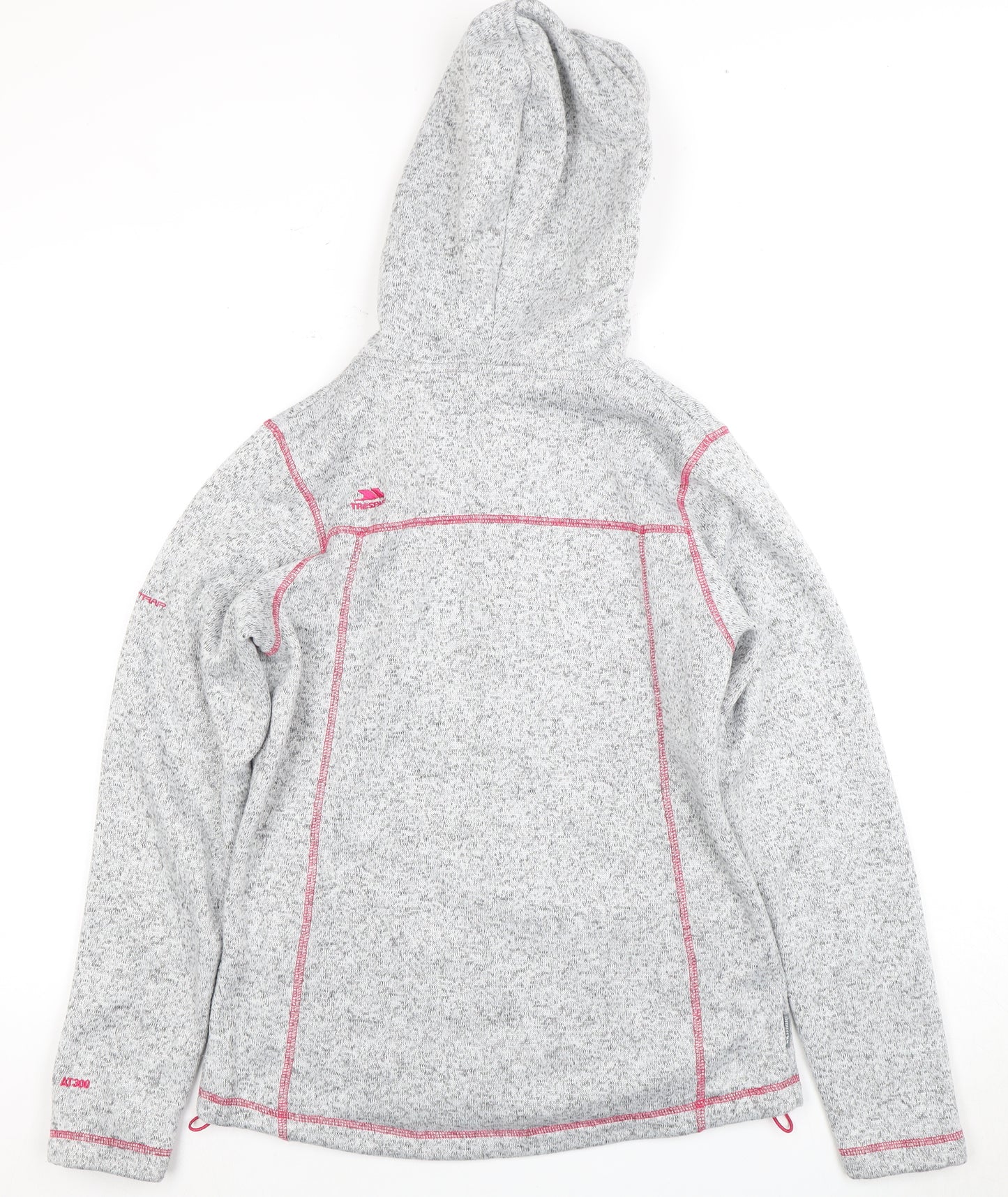 Trespass Women's Grey Hooded Fleece Jacket Size M