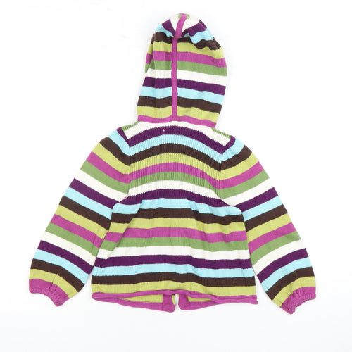 Jillian's Closet Girls Multicoloured Hooded Cardigan, Size 2 Years