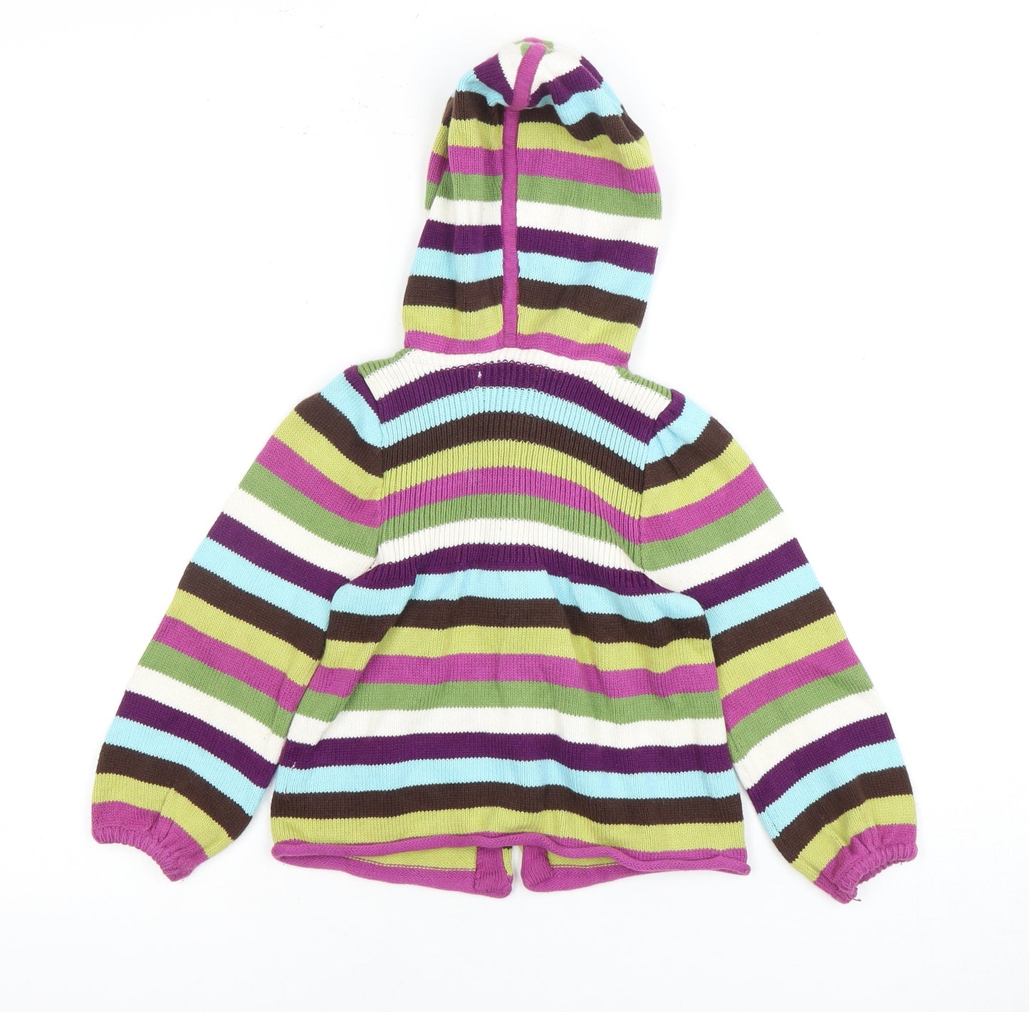 Jillian's Closet Girls Multicoloured Hooded Cardigan, Size 2 Years