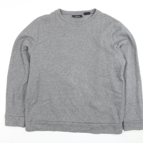 Calvin Klein Men's Grey Pullover Sweatshirt L