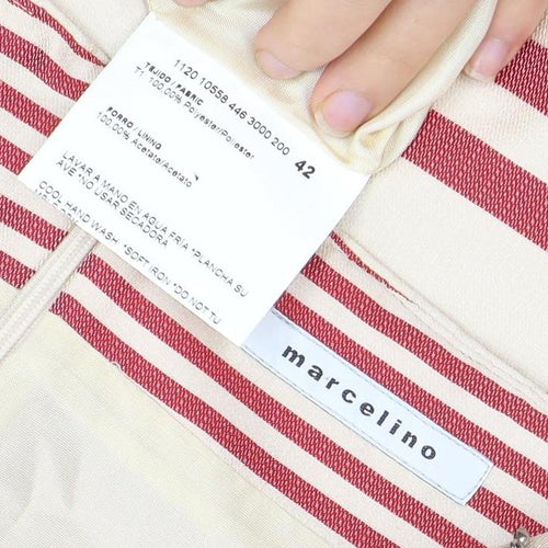 Marcellino Women's Striped Shift Dress, Size 14, Multicoloured