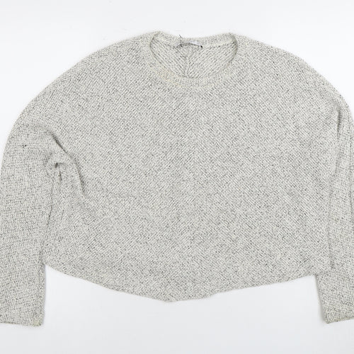 Mango Women's Grey Pullover Jumper, Size M