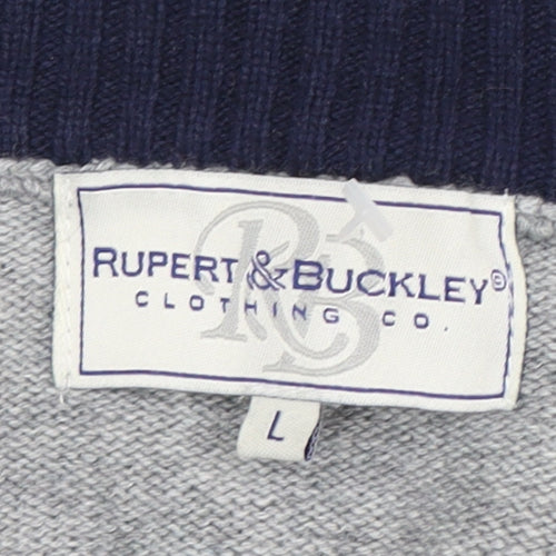 Rupert & Buckley Men's Grey L High Neck Pullover