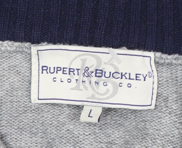 Rupert & Buckley Men's Grey L High Neck Pullover